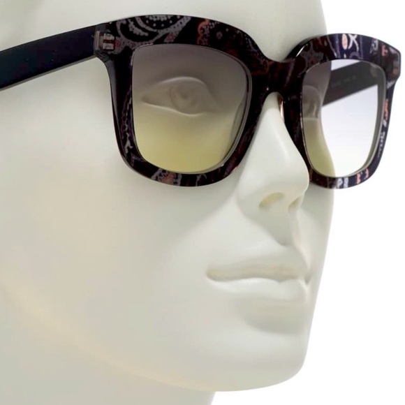 Etro Accessories - Etro 50mm Square Sunglasses Smoke Paisley Print